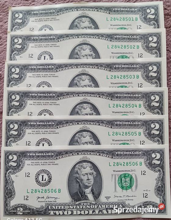 6 x 2 USA 2017 rseria A menL San Numizmatyka Konin