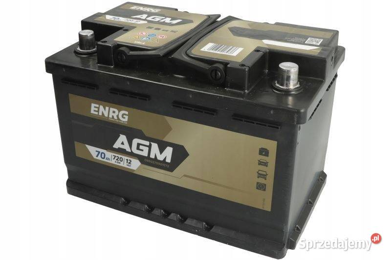 Akumulator ENRG AGM 70Ah 720A P