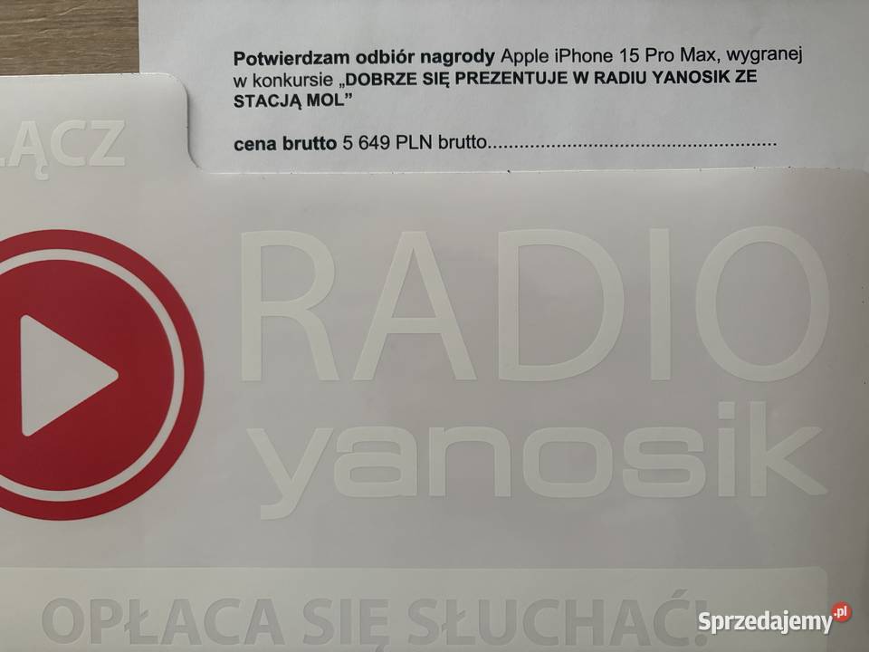 NOWY iPhone 15 Pro 512 GB kujawsko-pomorskie Brodnica