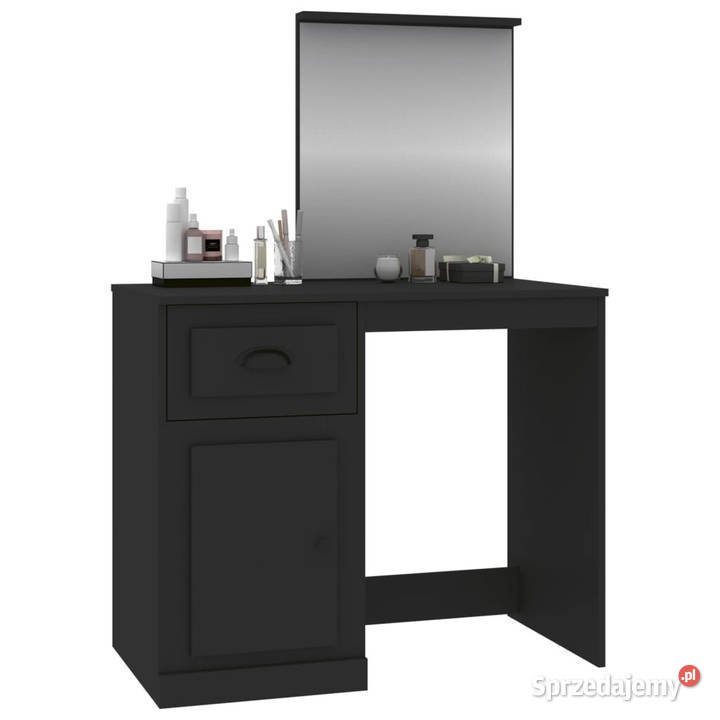 Toaletka z lustrem czarna 90x50x1325 WM816761 Warszawa