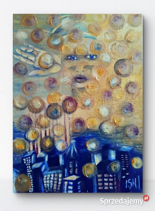 Obraz olejny Miasto Bytom