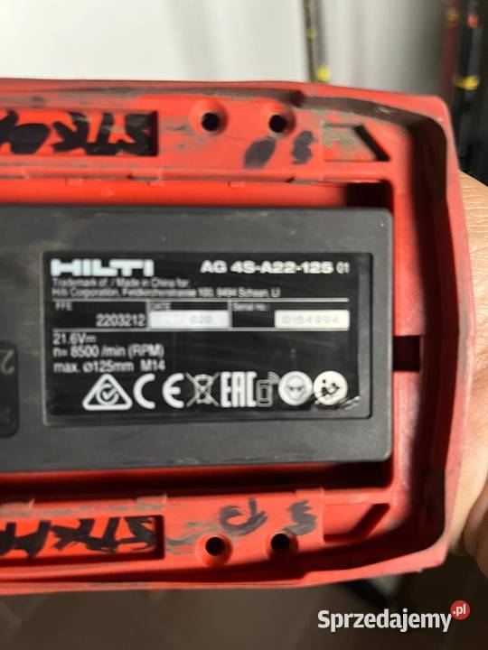 Hilti szlifierka Lublin sprzedam