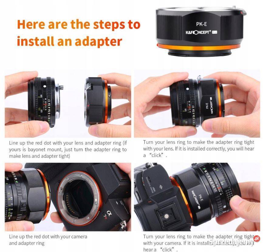 Adapter PENTAX PK na SONY EMount Concept PRO Warszawa