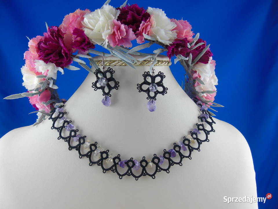 Biżuteria frywolitkowa Naszyjniki