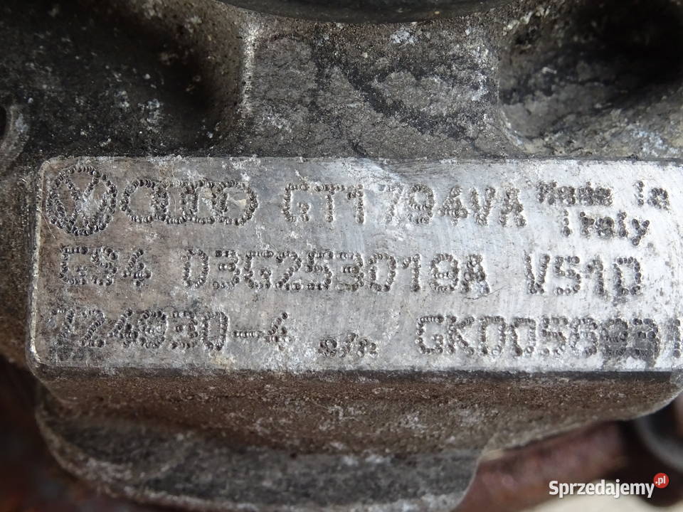 Turbosprężarka turbo turbina silnika 20 TDI AZV Wieluń sprzedam