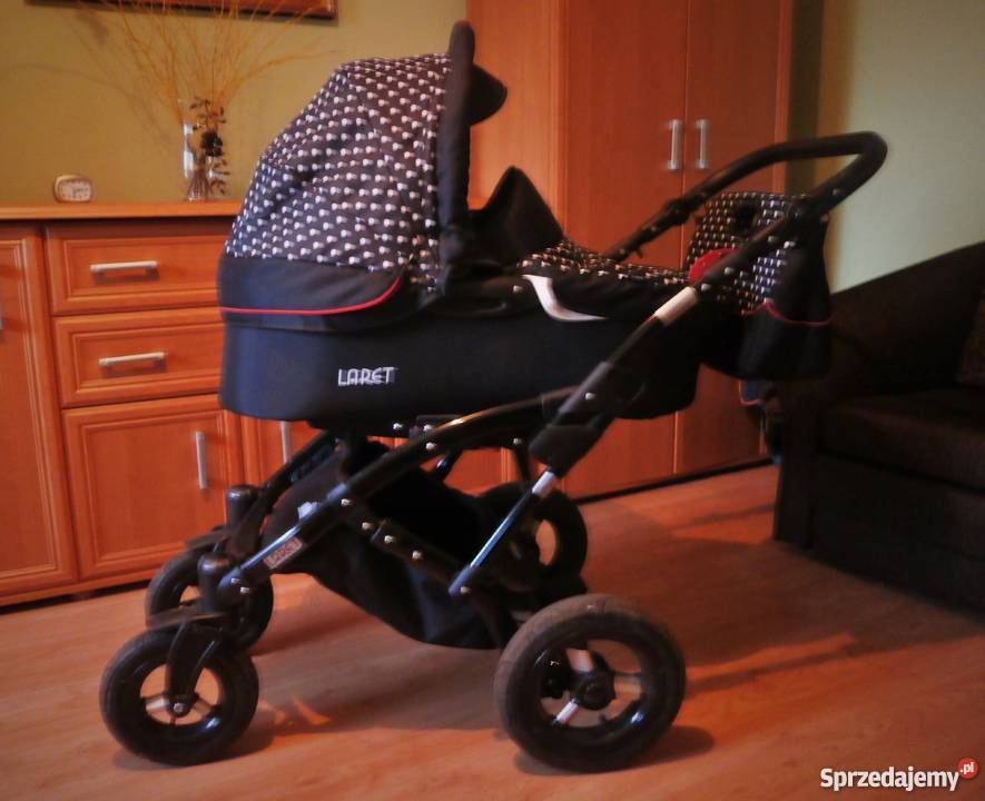 Wózek 3w1 Tako Laret Polka Dots Na każdą porę ro Regulowany podnóżek Wielofunkcyjne Przelewice