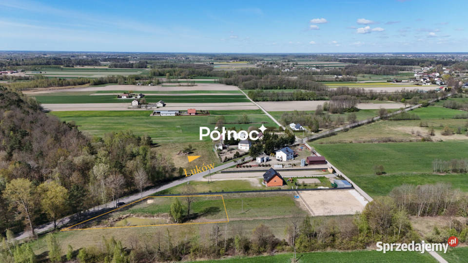 Działka ze stawem 2412 m Aleksandrów 46.79m sprzedam