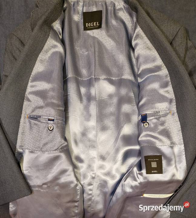 Męska marynarka marki Digel Rozmiar 56 nowa z szary/srebrny lubelskie Lublin