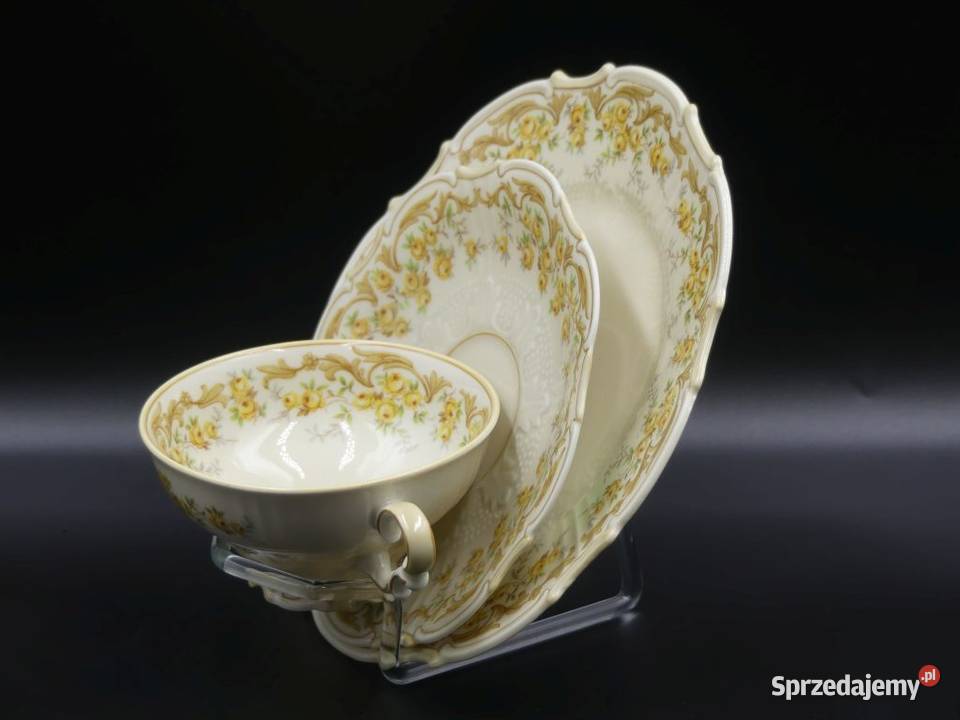 Komplet śniadaniowy Sorau Żary piękne reliefy Poznań