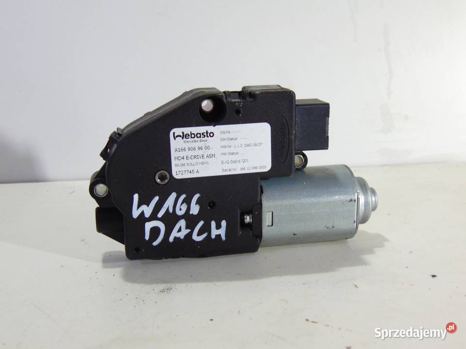 SILNICZEK SZYBERDACHU MERCEDES ML W166