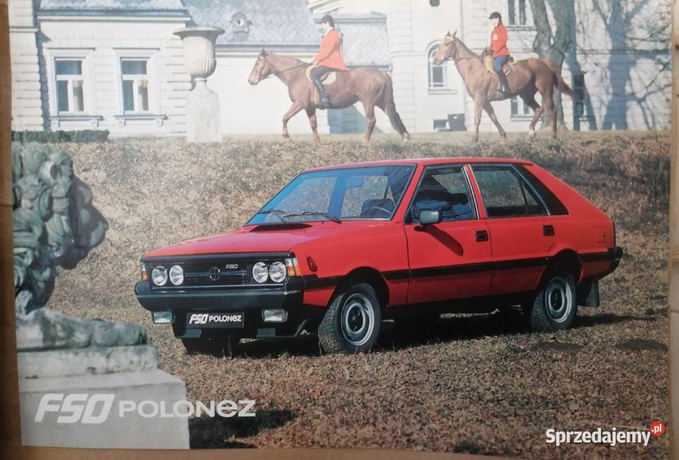 Prospekt foldery lista dealerów FSO Polonez PRL Kraków