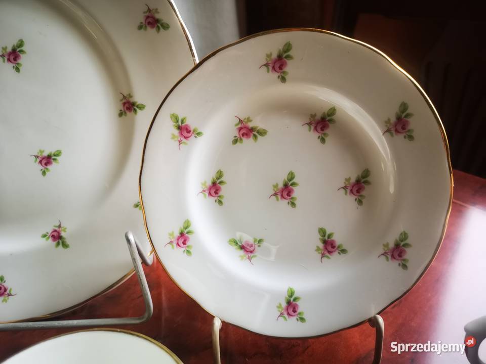 Filiżanka z talerzykiem deserowym i dużym Gdańsk sprzedam