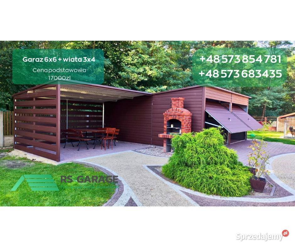 Garaż blaszany ocynkowany profil zamknięty sprzedam