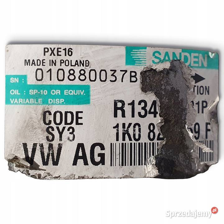 SPRĘŻARKA KLIMATYZACJI VW Caddy III 20 SDI Klimatyzacja lubelskie Chełm