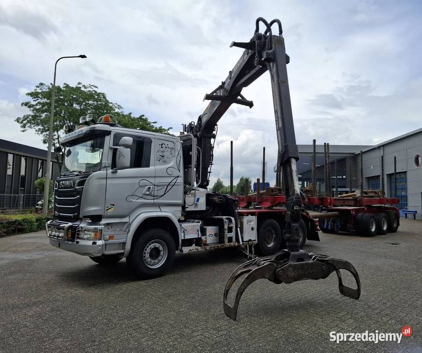 Do przewozu drewna Scania 6x4 z naczepa do diesel Warszawa sprzedam