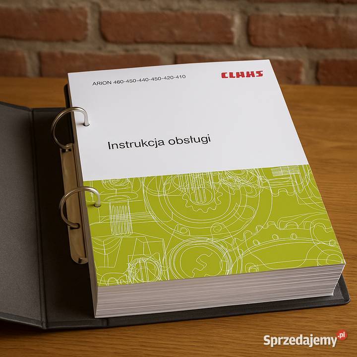 CLAAS ARION 410460 instrukcja obsługi VIN A32 Gdańsk sprzedam