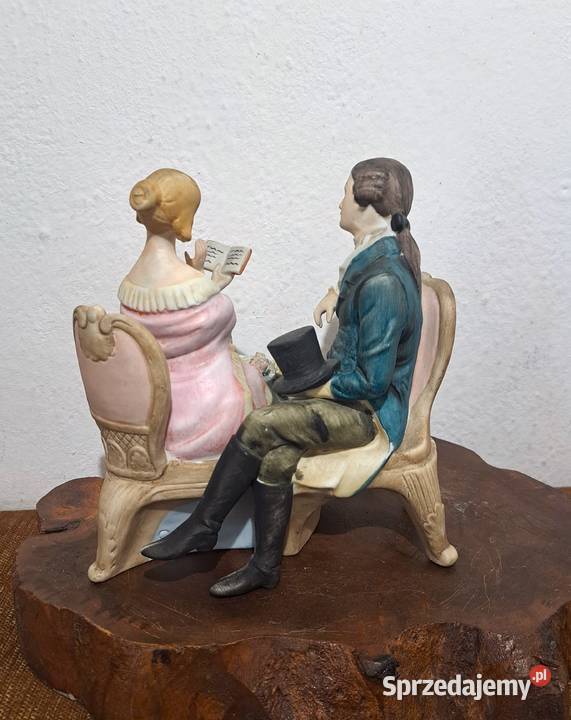 figurka porcelanowa dworskiej pary mazowieckie Warszawa