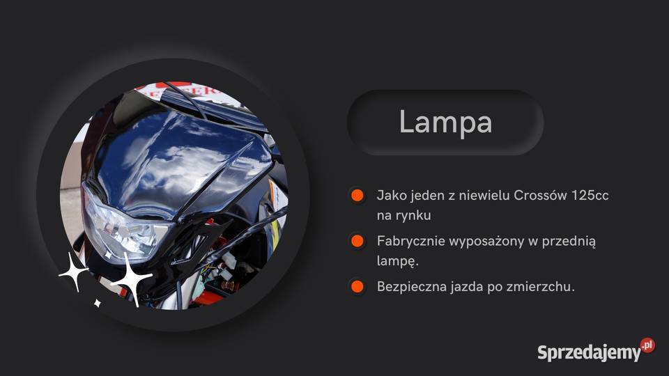 Cross XTR 616 125cc 1714 MANUAL EL START LAMPA Ząbkowice Śląskie