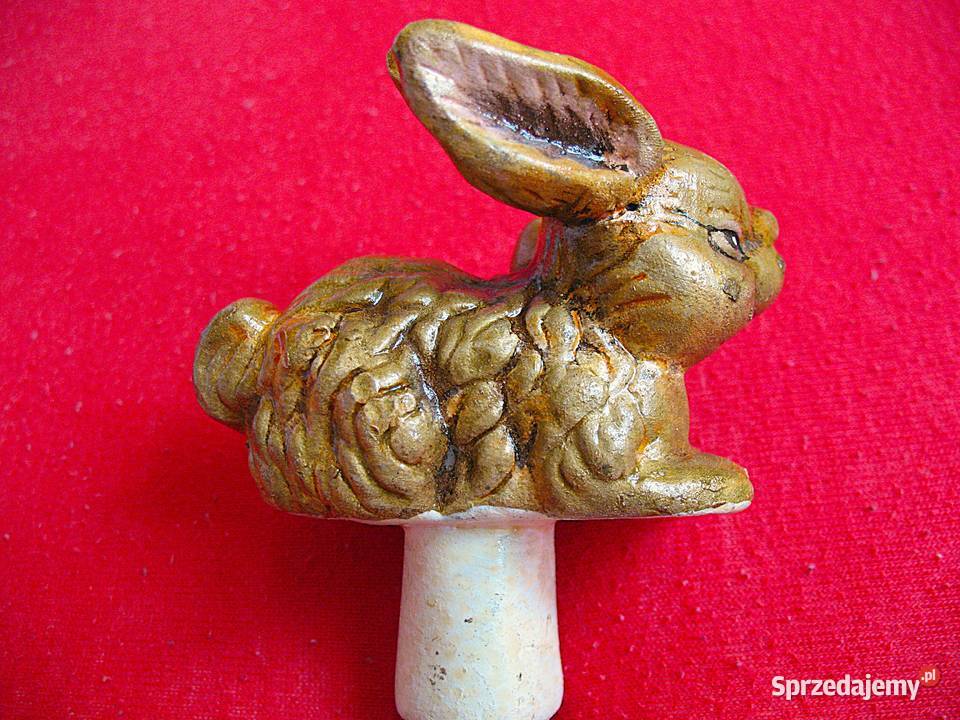 Zając 9 x 8 x 4 antyczny korek unikat Siedlce