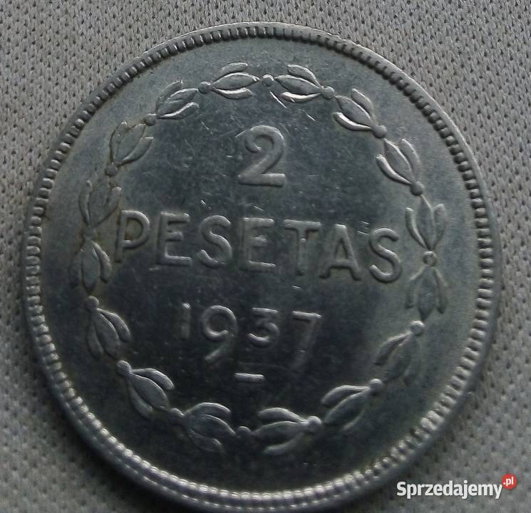 HISZPANIA2 PESETY1937 rEUZKADI WOJNA KRAJ Legionowo