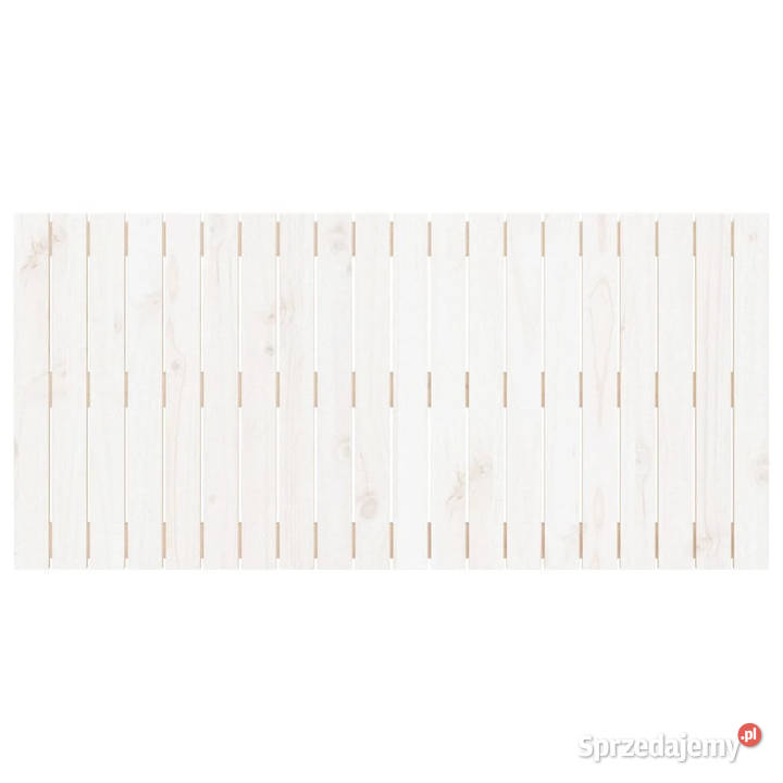 Wezgłowie łóżka białe 1275x3x60 lite drewno Warszawa