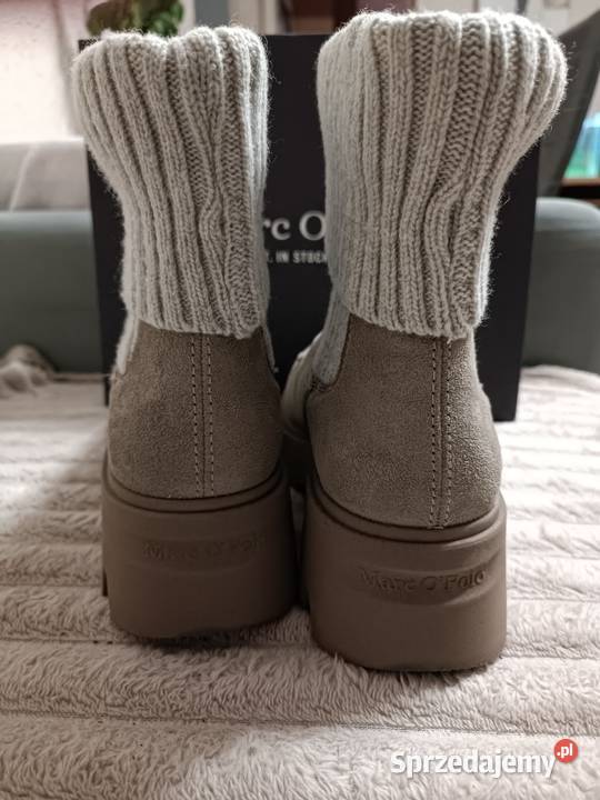 botki Marc OPolo w kolorze taupe 717 rozmiar 41 śląskie Katowice