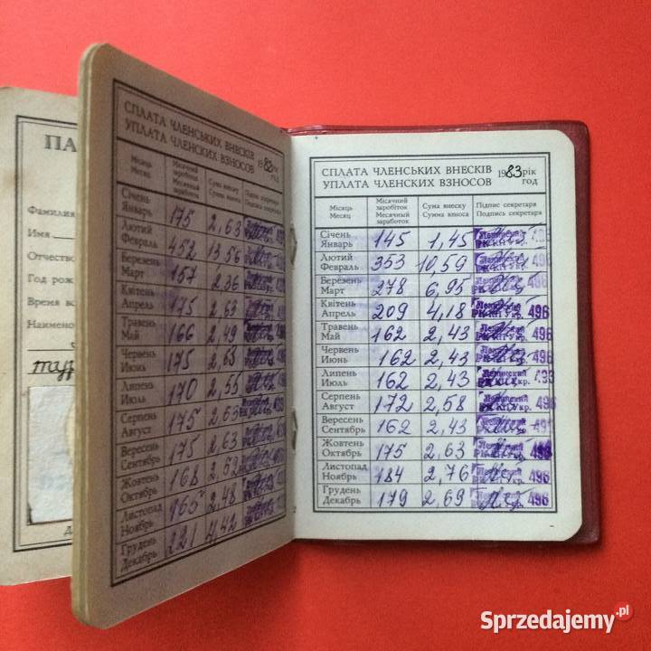 2048 Rosyjska Legitymacja Partyjna Szczecin