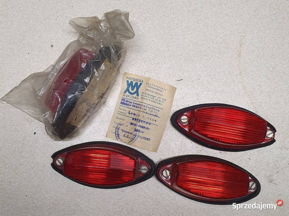 Nowe zabytkowe lampy obrysowe PRL Sosnowiec