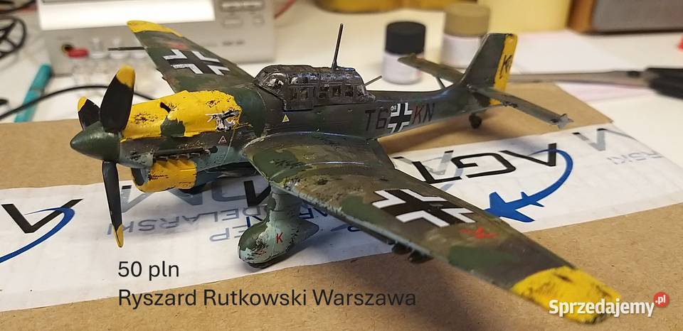 sklejone i pomalowane modele samolotów skala 172 Warszawa