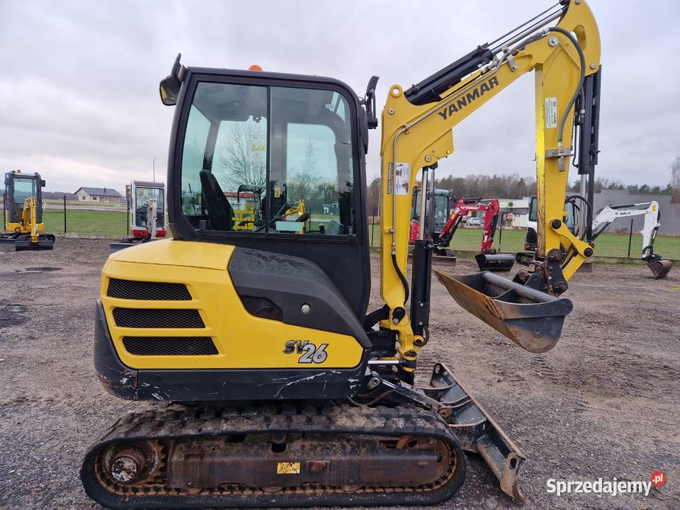 Minikoparka Yanmar SV 26 2020r 2000mtg Rok produkcji 2020 Ryżki sprzedam
