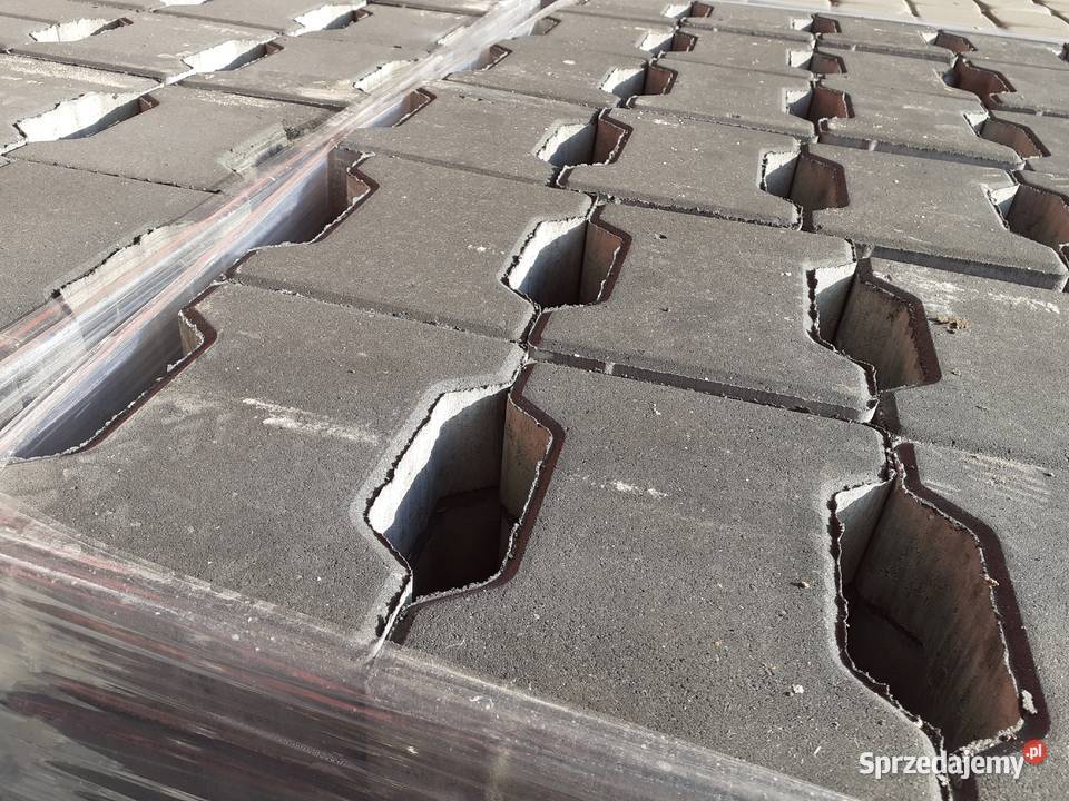 Kostka Brukowa Behaton 8 Szary Grafit Podjazd II Dom i Ogród Wielogóra sprzedam