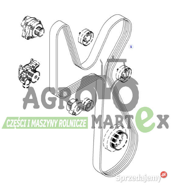 F934201040010 PASEK WIELOROWKOWY 10PK2220 AGCO Wichrów