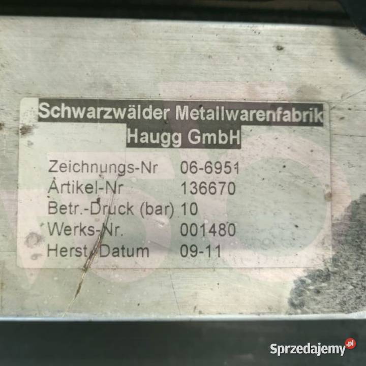 Chłodnica Wałek WOM 066951 136670 001480 HAUGG wielkopolskie Wilkowo