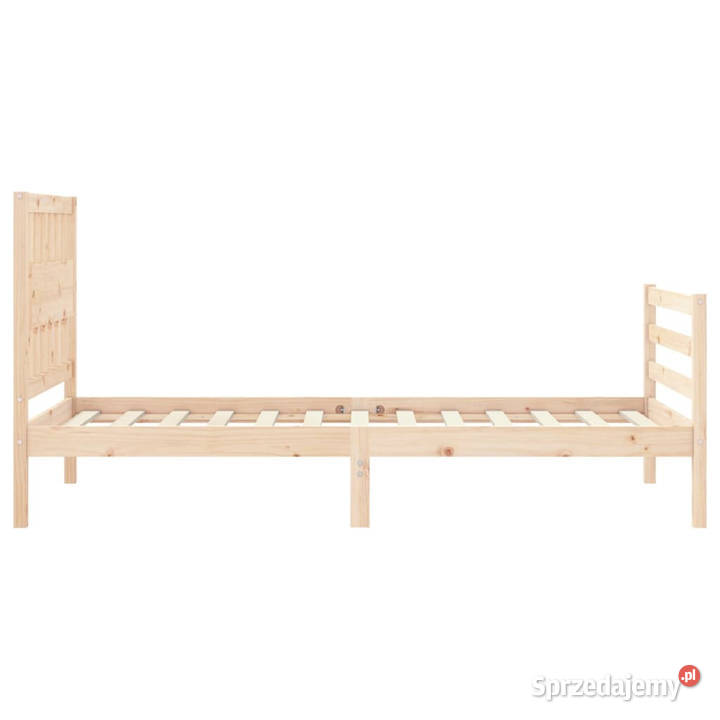 Rama łóżka z wezgłowiem lite drewno 90x200 Warszawa