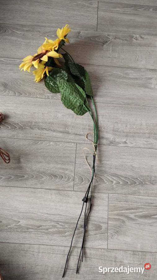 słoneczniki sztuczne kwiaty 3 sztuki wielkopolskie