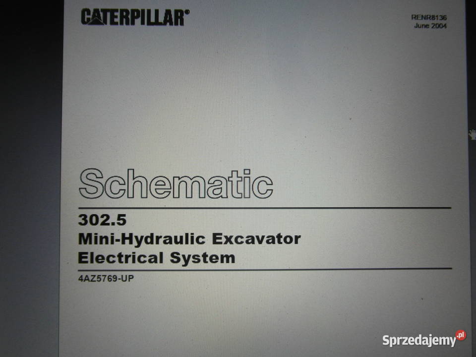 instrukcja naprawy koparka caterpillar 3025 i Szczecin