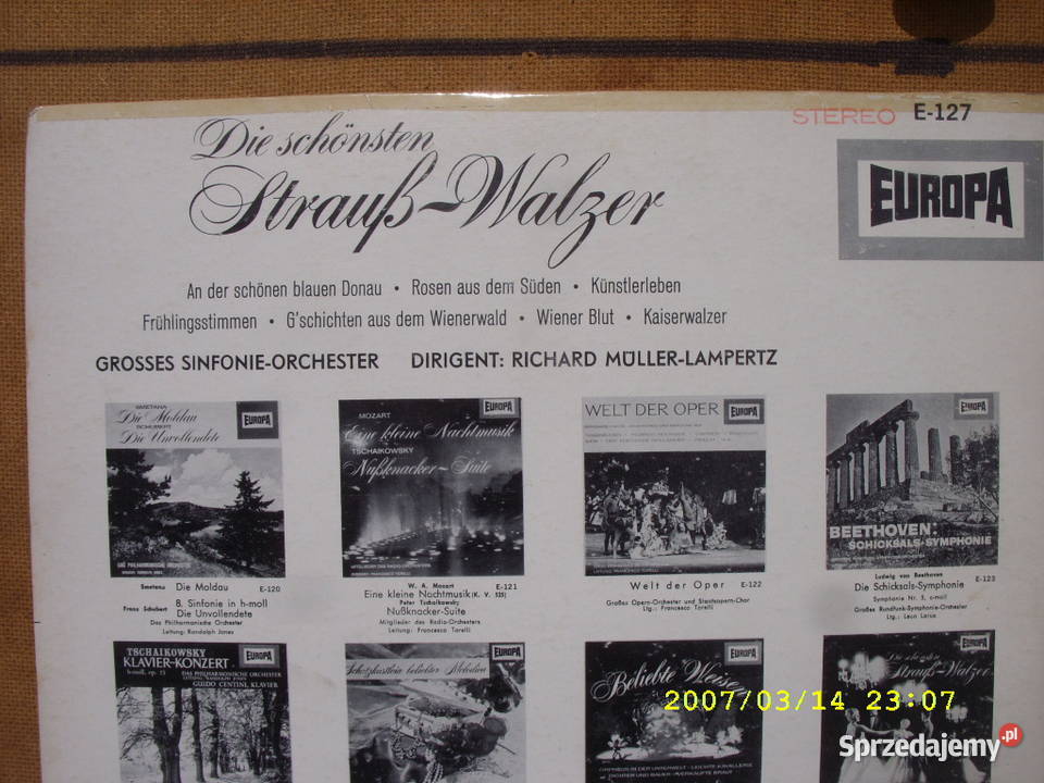 Klasyka JOHANN STRAUSS 4 plyty winylowe Wołów