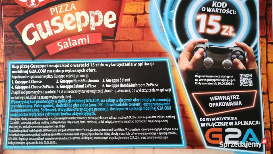 Kod promocyjny G2A com wartości 15 złotych