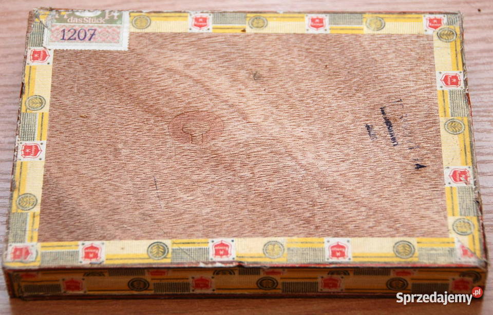 Stare pudełko na cygara tabakiere Niemeyer mazowieckie Warszawa