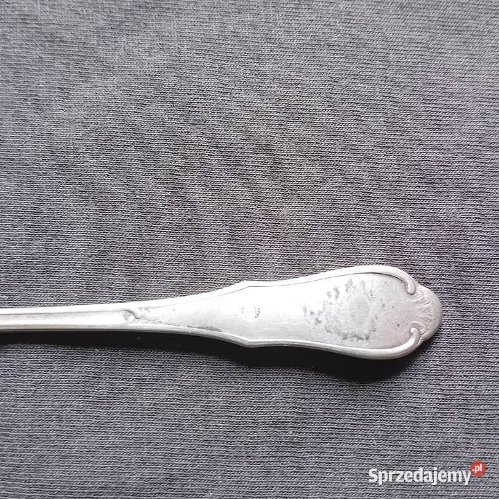 Zabytkowa platerowana łyżeczka punca nieczytelna