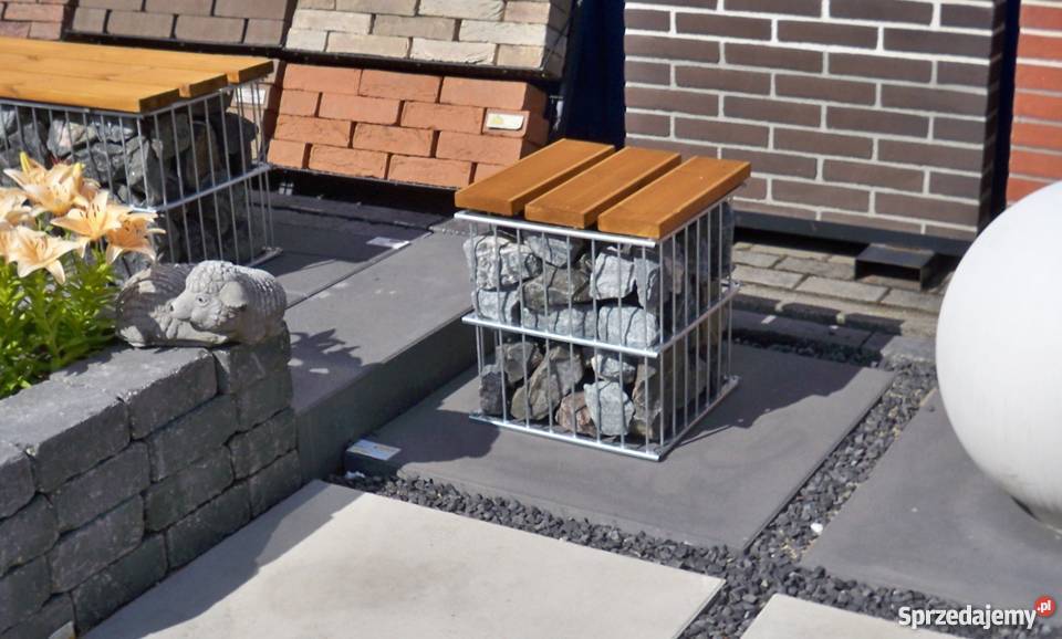 Architektura z gabionu do Twojego ogrodu kujawsko-pomorskie Bydgoszcz prace ogrodowe