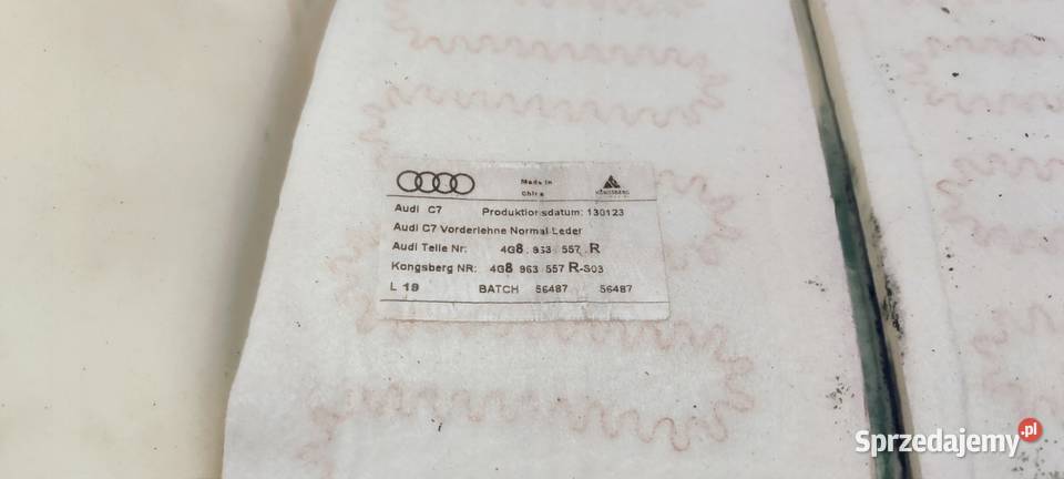 MATA GRZEWCZA FOTELA GÓRA AUDI A6 C7 A7 Przystajń sprzedam