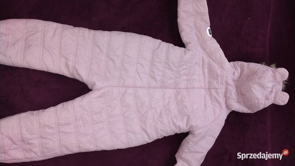 Regatta Kombinezon Różowy z uszkami na kapturku Rozmiar 93 kujawsko-pomorskie Grudziądz