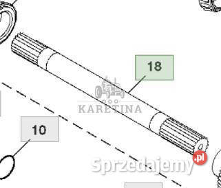 John Deere 8110 8210 8310 8410 Wał CZĘŚCI Części i osprzęt rolniczy Jastrzębniki