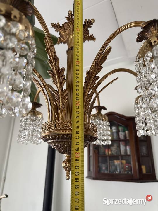 Solidny mosiężny żyrandol lampa dolnośląskie Długopole Dolne