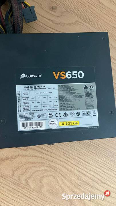 Zasilacz Corsair VS650 650W Malnia