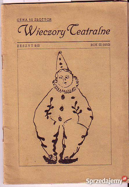 1075 WIECZORY TEATRALNE ZESZYT 910 III 1950 Czyrna