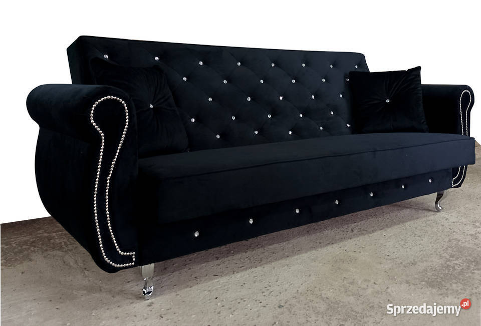 RATY łóżko Glamour sofa chesterfield rozkładana