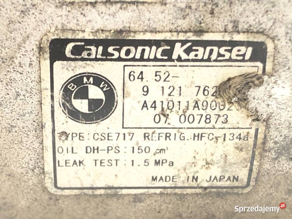 SPRĘŻARKA KLIMATYZACJI BMW E70 9121762 30 235