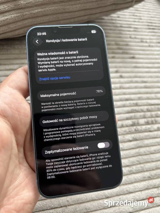iphone 14 128gb niebieski usa uszkodzony esim Wrocław